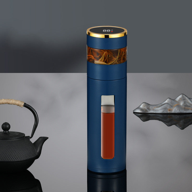 Stainless Steel Smart Insulation Mug Double Layer Glass