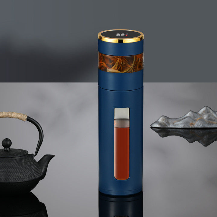 Stainless Steel Smart Insulation Mug Double Layer Glass