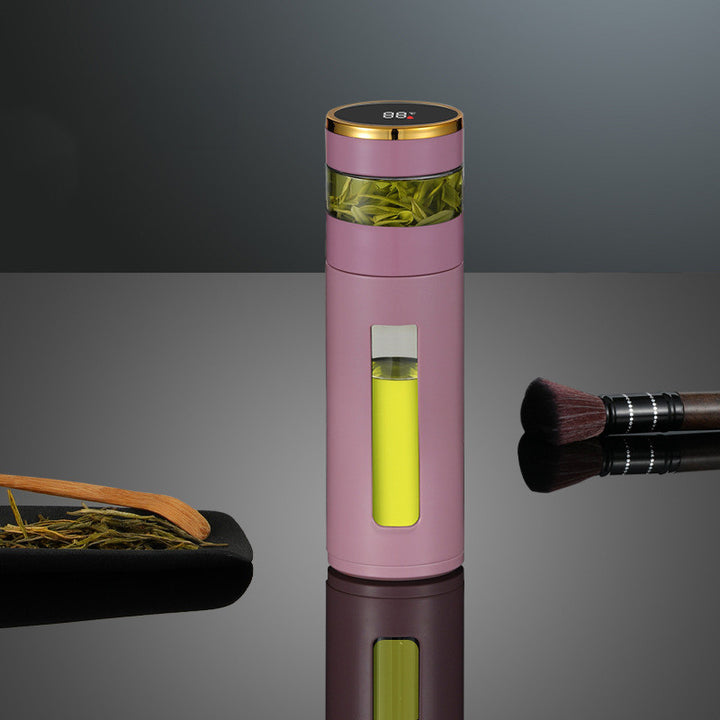 Stainless Steel Smart Insulation Mug Double Layer Glass