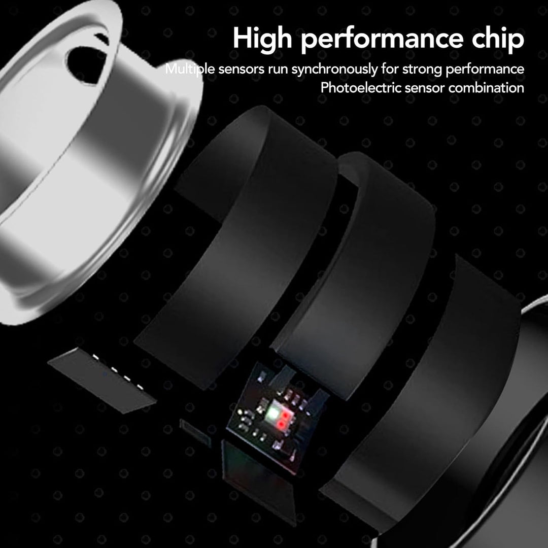 Yoidesu Smart Ring Health Fitness Heart Rate Smart Ring IP68 Water Resistant