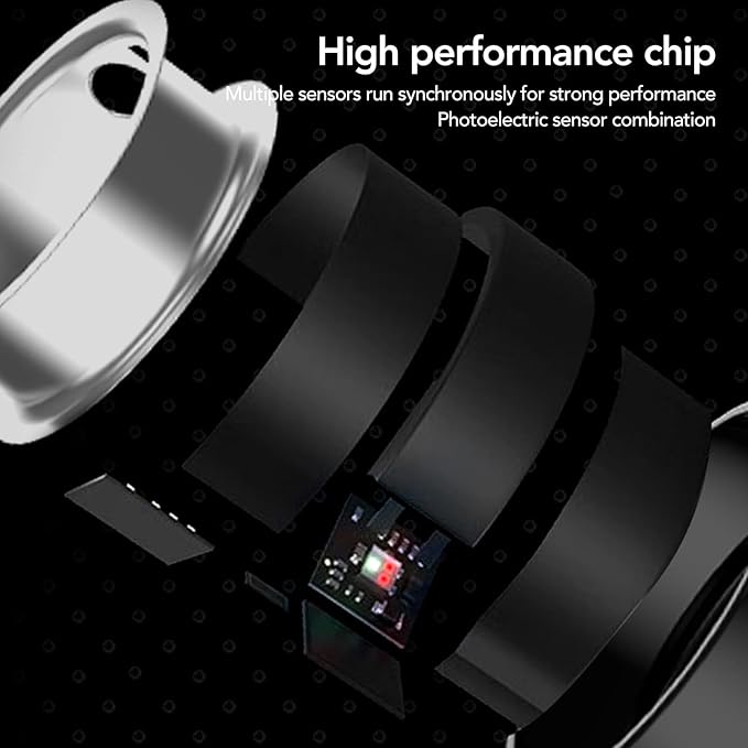 Yoidesu Smart Ring Health Fitness Heart Rate Smart Ring IP68 Water Resistant