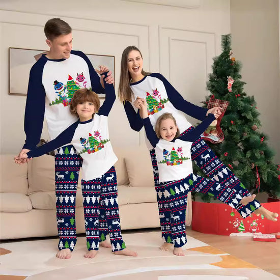 Christmas Tree Deer Print Family Matching Pajama