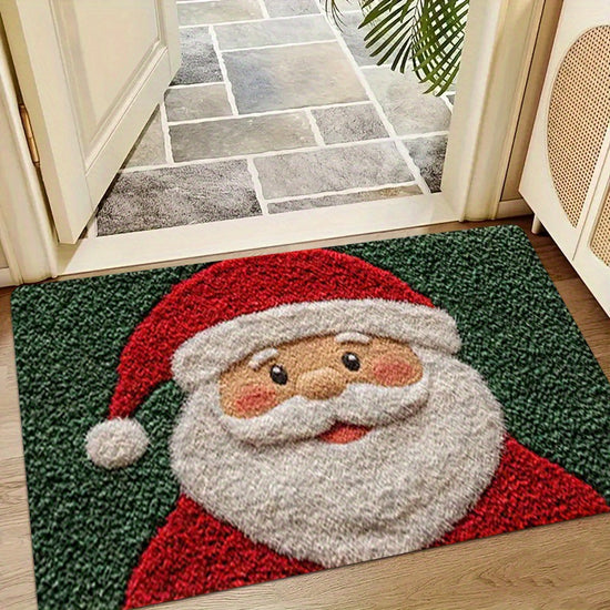 Christmas Faux Wool Rug Cute