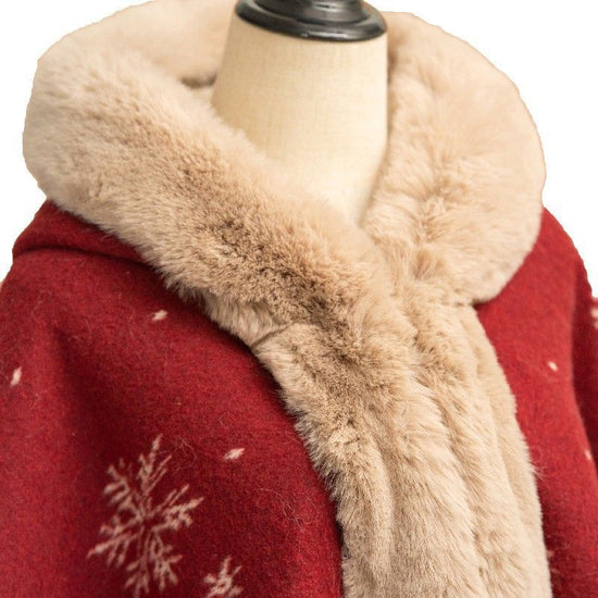 Christmas New Year Fur Coat Wool