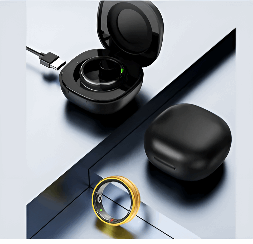 Casual Smart Rings for Men Women Compatible with iOS Android Phones
