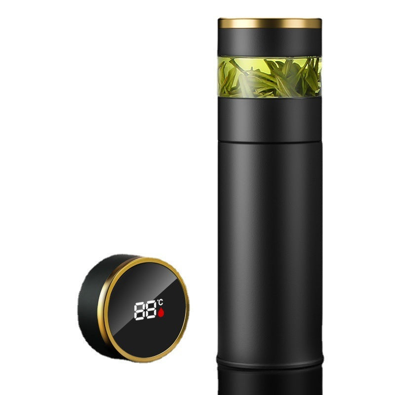 Stainless Steel Smart Insulation Mug Double Layer Glass