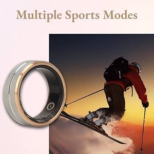 Yoidesu Smart Ring Health Fitness Heart Rate Smart Ring IP68 Water Resistant
